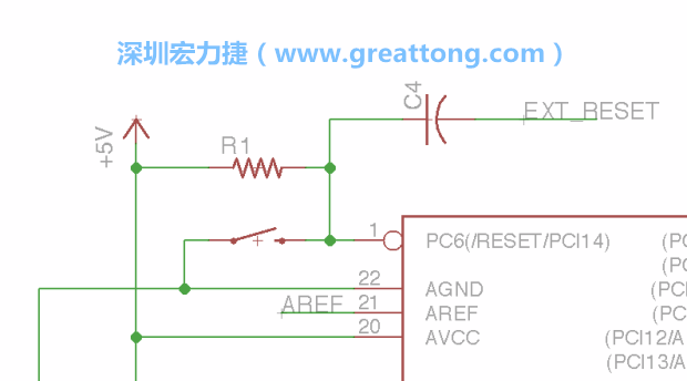 很多PCB設計者的設計不符合人體工學，他們使用很小的按鈕、不方便的元件配置和難以解讀的標簽，千萬不要變成這樣！這次我們的設計有一個大小合適的重置按鈕（reset button）和可以清楚辨認是否已經接上電源的LED指示燈。